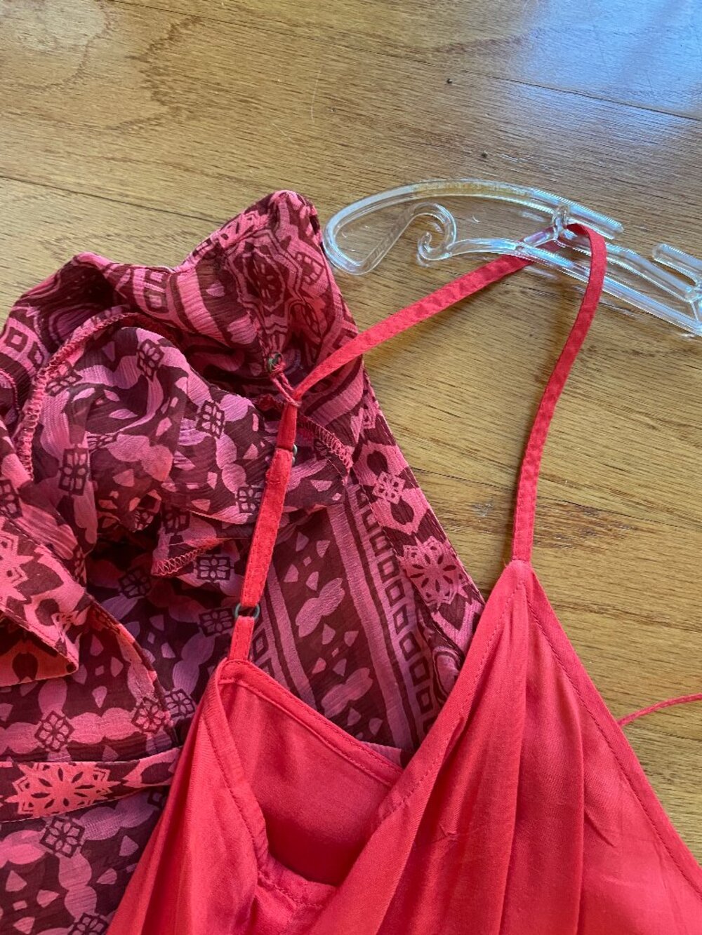 Anthropologie Maeve Canna Swing Dress Red w/removable slip Size 0 EUC - Picture 11 of 16